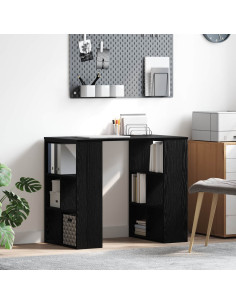 Scrivania Rovere Nero 90 x 50 x 75 cm Legno multistrato