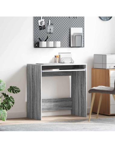 Scrivania Grigio Sonoma 77.5 x 43 x 79 cm Legno multistrato