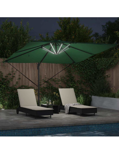 Ombrellone Verde 286 x 284 x 270 cm Alluminio e Poliestere