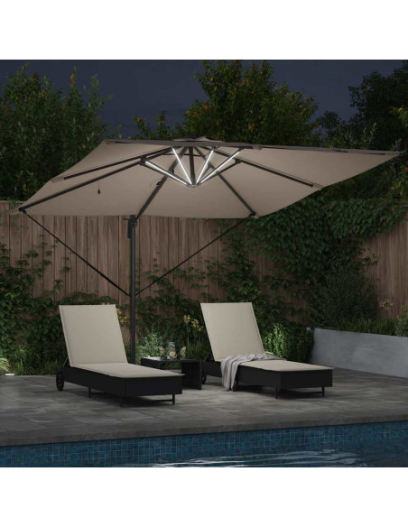 Ombrellone Talpa 286 x 284 x 270 cm Alluminio e Poliestere