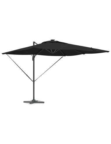 Ombrellone Nero 286 x 284 x 270 cm Alluminio e Poliestere