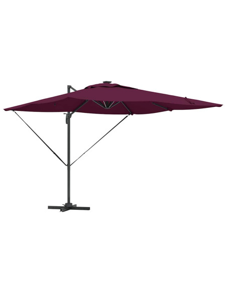 Ombrellone Rosso Bordeaux 286 x 284 x 270 cm