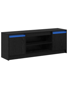 Unità TV Nero 139,5 x 34 x 50 cm Legno multistrato 2