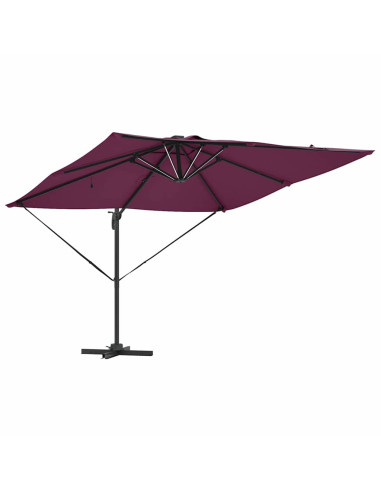 Ombrellone Rosso Bordeaux 286 x 284 x 270 cm