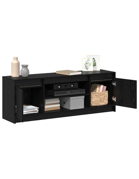 Unità TV Nero 139,5 x 34 x 50 cm Legno multistrato