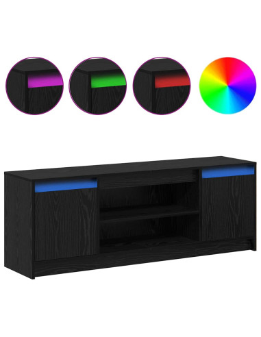 Unità TV Nero 139,5 x 34 x 50 cm Legno multistrato