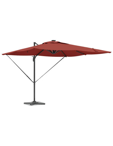 Ombrellone Terracotta 286 x 284 x 270 cm Alluminio e Poliestere