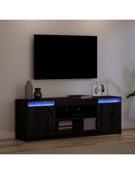 Unità TV Nero 139,5 x 34 x 50 cm Legno multistrato