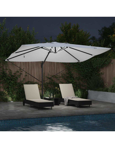 Ombrellone Sabbia 352 x 251 x 265 cm Poliestere e Alluminio