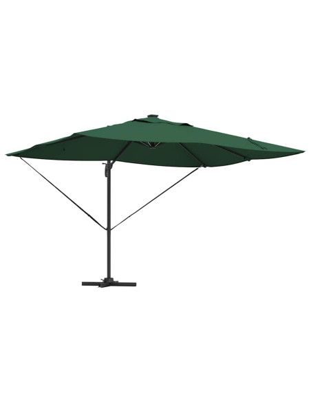 Ombrellone Verde 352 x 251 x 265 cm Poliestere e Alluminio