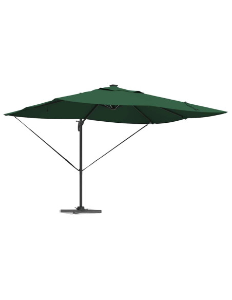 Ombrellone Verde 352 x 251 x 265 cm Poliestere e Alluminio
