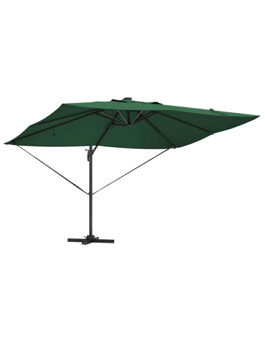 Ombrellone Verde 352 x 251 x 265 cm Poliestere e Alluminio
