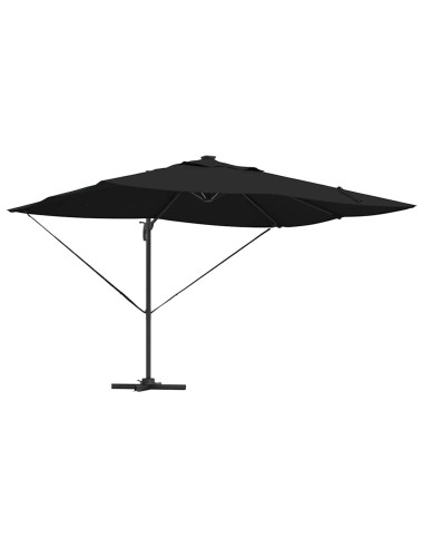 Ombrellone Nero 352 x 251 x 265 cm Poliestere e Alluminio