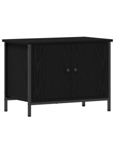 Mobile TV Rovere Nero 60 x 35 x 45 cm Legno multistrato 2
