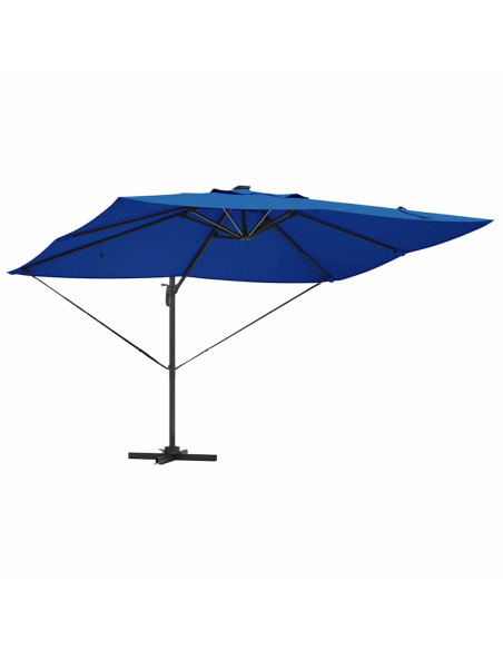 Ombrellone Azzurro 352 x 251 x 265 cm Poliestere e Alluminio