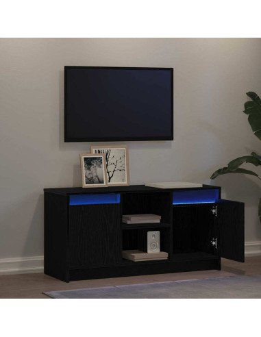 Unità TV Nero 100 x 34 x 50 cm Legno multistrato