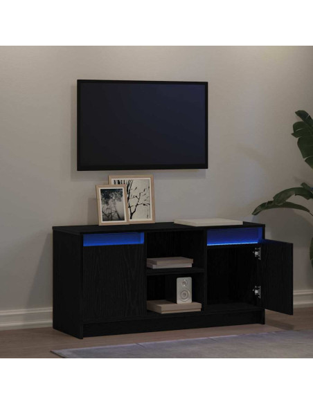 Unità TV Nero 100 x 34 x 50 cm Legno multistrato
