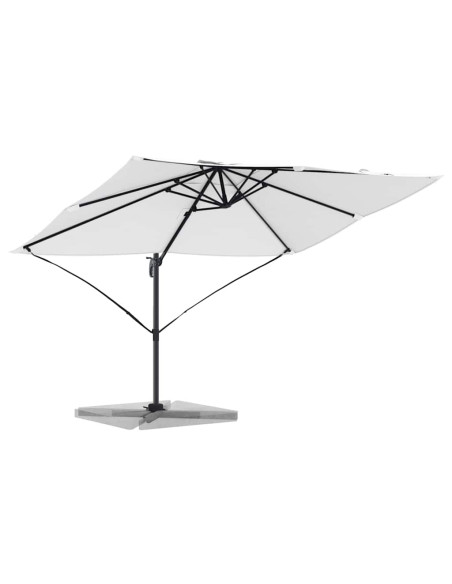 Ombrellone Sabbia 351 x 250 x 260 cm Poliestere e Alluminio