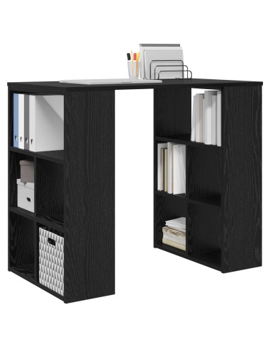 Scrivania Rovere Nero 90 x 50 x 75 cm Legno multistrato