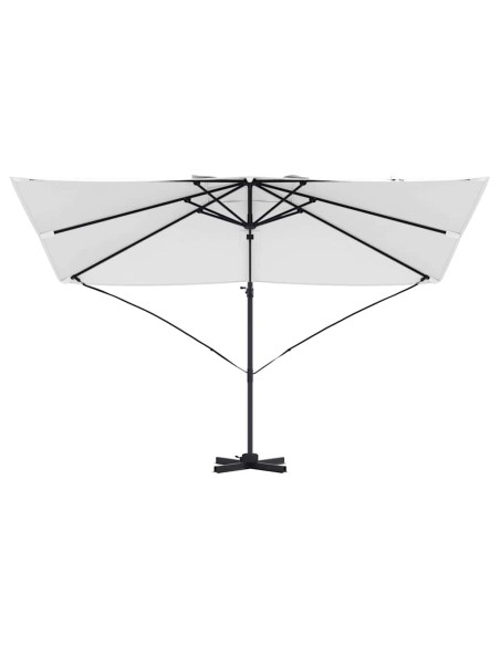 Ombrellone Sabbia 351 x 250 x 260 cm Poliestere e Alluminio