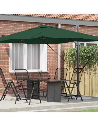 Ombrellone Verde 351 x 250 x 260 cm Poliestere e Alluminio