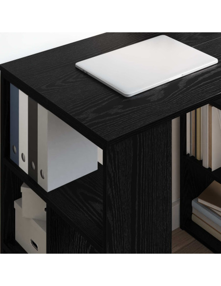 Scrivania Rovere Nero 90 x 50 x 75 cm Legno multistrato
