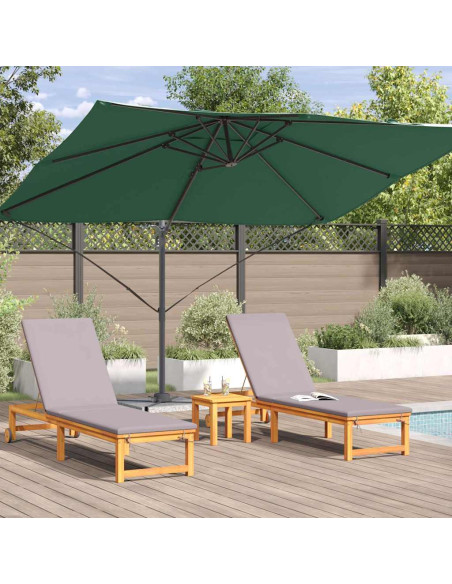 Ombrellone Verde 351 x 250 x 260 cm Poliestere e Alluminio