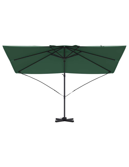 Ombrellone Verde 351 x 250 x 260 cm Poliestere e Alluminio