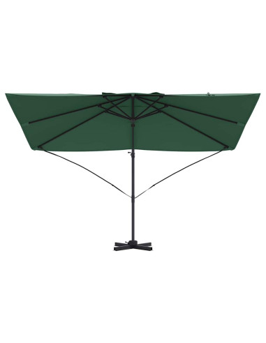 Ombrellone Verde 351 x 250 x 260 cm Poliestere e Alluminio