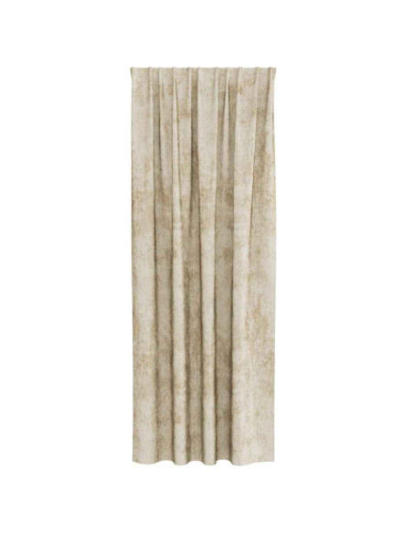 Tende in Velluto con tende 2 pcs Crema 225 x 140 cm Velluto