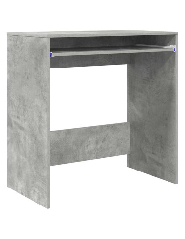 Scrivania Grigio cemento 77.5 x 43 x 79 cm Legno multistrato