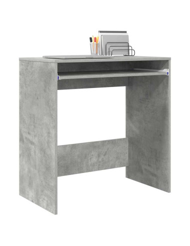 Scrivania Grigio cemento 77.5 x 43 x 79 cm Legno multistrato