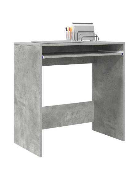 Scrivania Grigio cemento 77.5 x 43 x 79 cm Legno multistrato