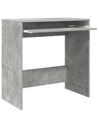 Scrivania Grigio cemento 77.5 x 43 x 79 cm Legno multistrato