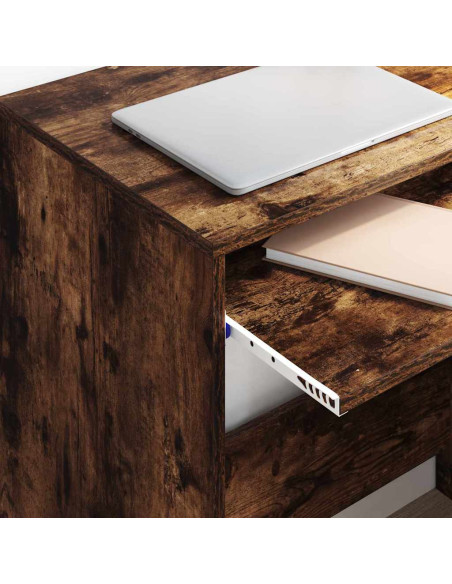 Scrivania Rovere fumé 77.5 x 43 x 79 cm Legno multistrato