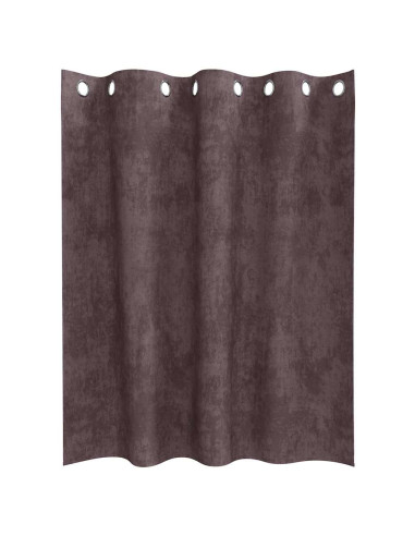 Tende in Velluto con tende 2 pcs Marrone 140 x 140 cm Velluto