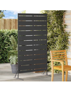 Schermo per Privacy Nero 100 x 50 x 180 cm Acciaio