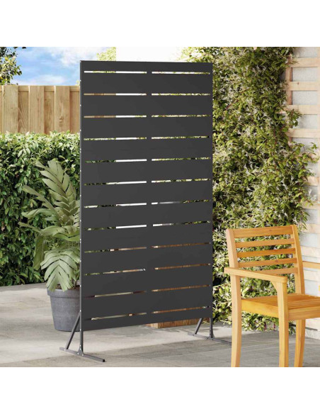 Schermo per Privacy Nero 100 x 50 x 180 cm Acciaio