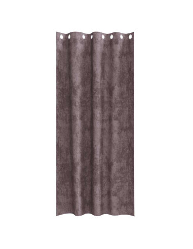 Tende in Velluto con tende 2 pcs Marrone 225 x 140 cm Velluto