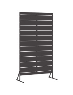 Schermo per Privacy Nero 100 x 50 x 180 cm Acciaio 2