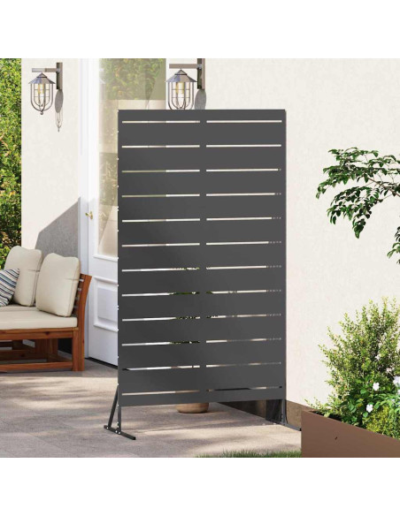 Schermo per Privacy Nero 100 x 50 x 180 cm Acciaio