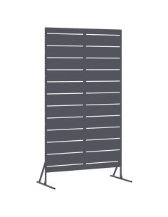 Schermo per Privacy Antracite 100 x 50 x 180 cm Acciaio 2