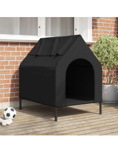 Casa per Animali Nero 110 x 75 x 90 cm Acciaio
