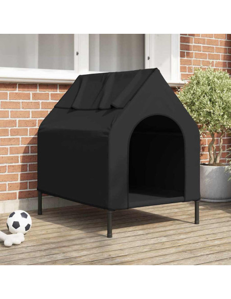 Casa per Animali Nero 110 x 75 x 90 cm Acciaio