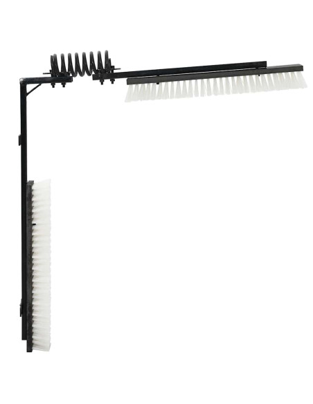 Spazzole per il bestiame Nero e Bianco 84 x 10 x 91 cm PVC