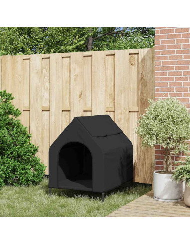 Casa per Animali Nero 110 x 75 x 90 cm Acciaio