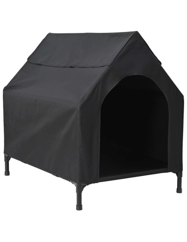Casa per Animali Nero 110 x 75 x 90 cm Acciaio