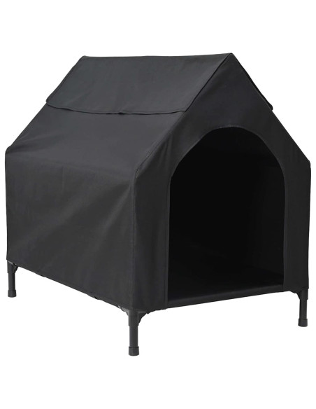 Casa per Animali Nero 110 x 75 x 90 cm Acciaio
