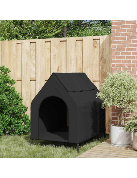 Casa per Animali Nero 110 x 75 x 90 cm Acciaio