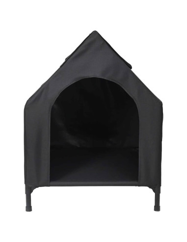 Casa per Animali Nero 110 x 75 x 90 cm Acciaio